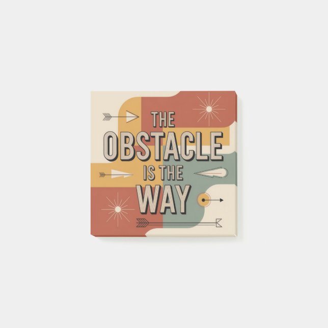 The Obstacle Is The Way Post-it Klebezettel (Vorderseite)