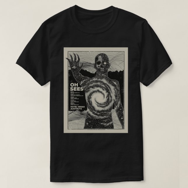 The Oh Sees Tour Art Classic T - Shirt Copy (Design vorne)