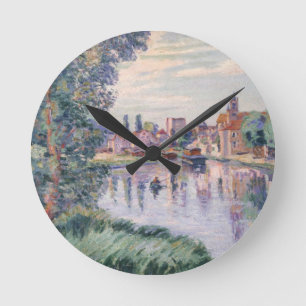 The Old Samois, c.1900 (oil on canvas) Runde Wanduhr