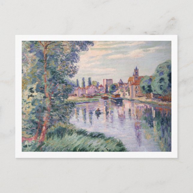 The Old Samois, c.1900 (Öl auf Leinwand) Postkarte (Vorderseite)