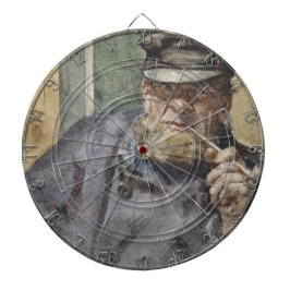 The Old Sea Dog (von Henry Scott Tuke) Dartscheibe