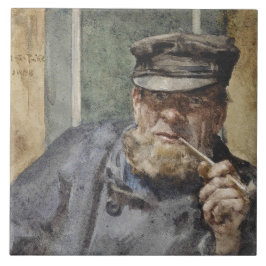 The Old Sea Dog (von Henry Scott Tuke) Fliese