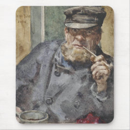 The Old Sea Dog (von Henry Scott Tuke) Mousepad