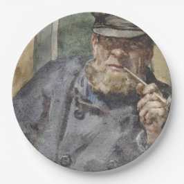 The Old Sea Dog (von Henry Scott Tuke) Pappteller