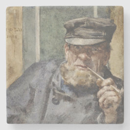 The Old Sea Dog (von Henry Scott Tuke) Steinuntersetzer