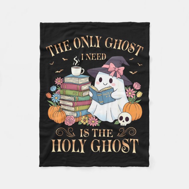 The Only Ghost I Need Is The Holy Ghost Books Read Fleecedecke (Vorderseite)