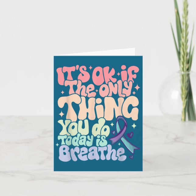 The Only Thing You Do Today Is Breathe Suicide Pre Karte (Vorderseite)