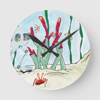 The optician's nightmare runde wanduhr