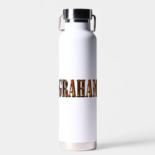 "The Orange Dimension Name of Graham" Trinkflasche