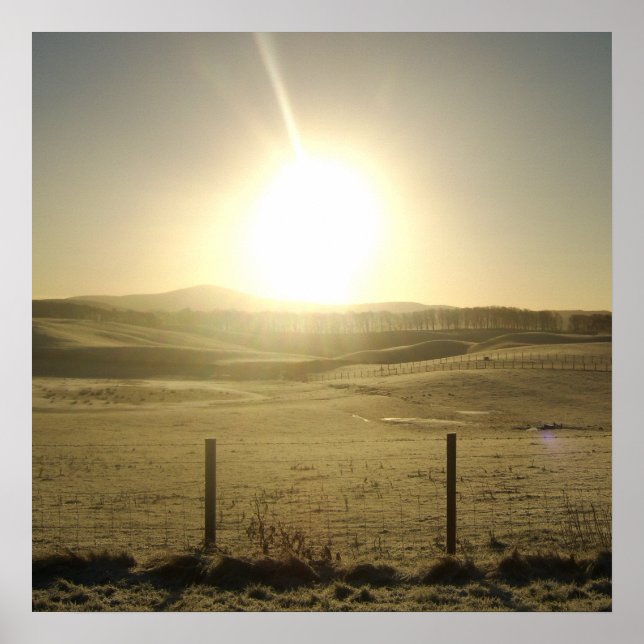 The Orb of Life Stunning Sunrise Landscape Print Poster (Vorne)