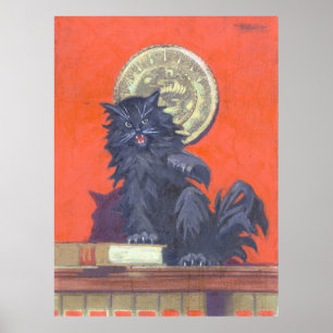 The Outlaw Cat - Kulhanek Feline Art (1973) Poster