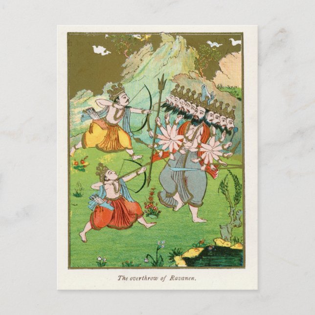 The Overthrow of Ravana Postkarte (Vorderseite)