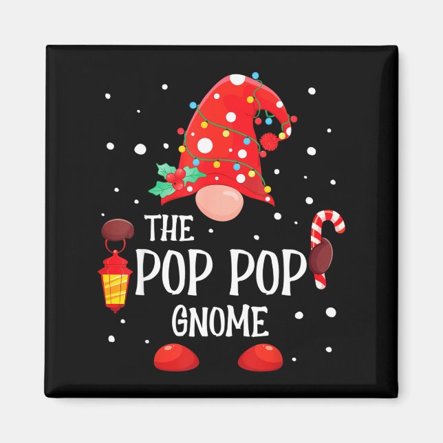 The P P Gnome Matching Family Christmas Gnome Paja Magnet (Vorne)