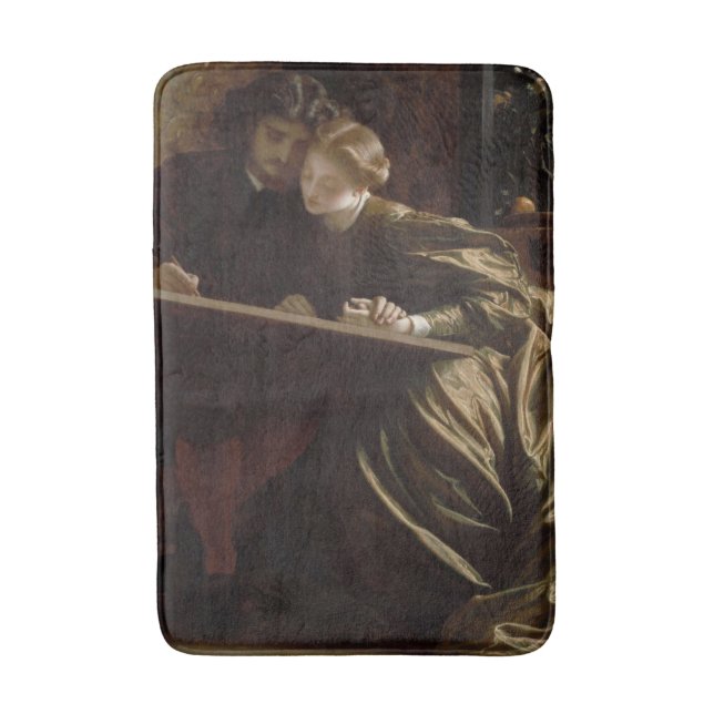 The Painter's Honeymoon (von Frederic Leighton) Badematte (Vorderseite Vertikal)