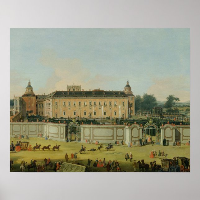 The Palace of Aranjuez, 1756 Poster (Vorne)