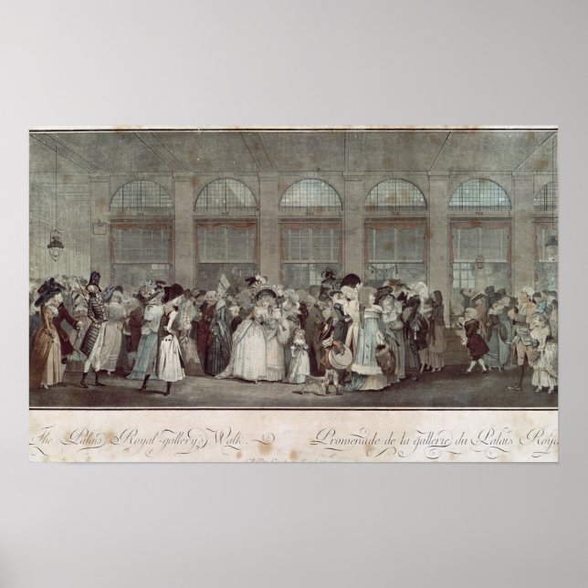 The Palais Royal Gallery, 1787 Poster (Vorne)
