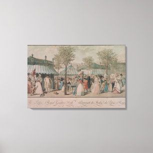 The Palais Royal Garden Walk, 1787 Leinwanddruck