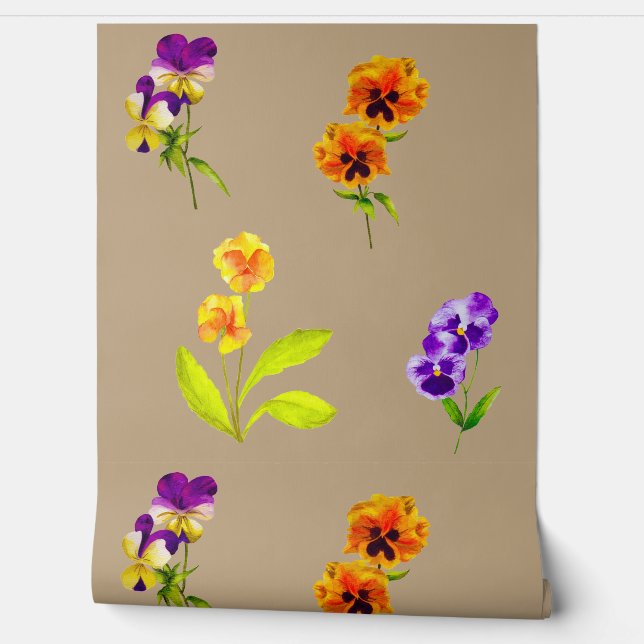 'The Pansy Party' on a  Tapete (Abrollen)