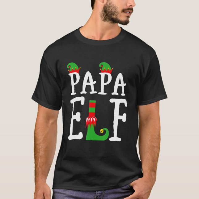 The Papa Elf Matching Group Xmas Family Christmas T-Shirt (Vorderseite)