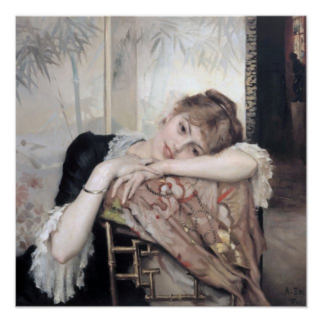 The Parisienne von Albert Edelfelt 1883 Poster (Vorderseite)