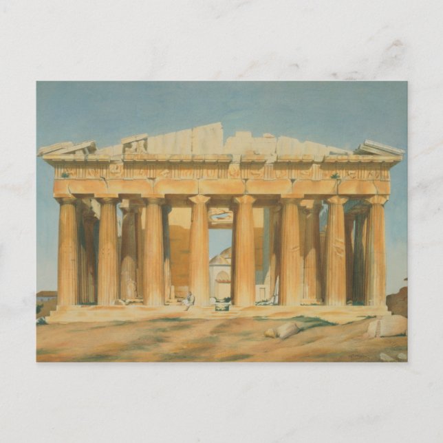 The Parthenon, Athen, 1810-37 Postkarte (Vorderseite)