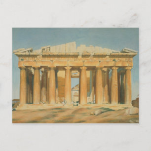The Parthenon, Athen, 1810-37 Postkarte