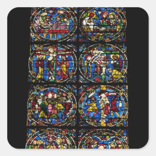 The Passion, Lancet-Fenster in der Westfassade, 12 Quadratischer Aufkleber