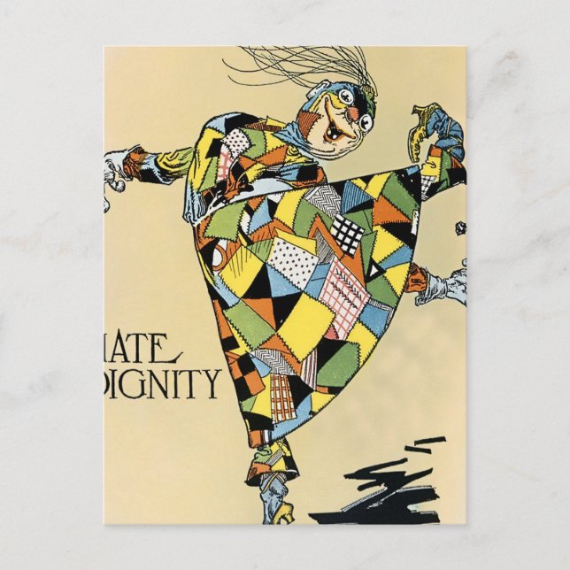 "The Patchwork Girl Hates Dignity" von John R Neil Postkarte (Vorderseite)