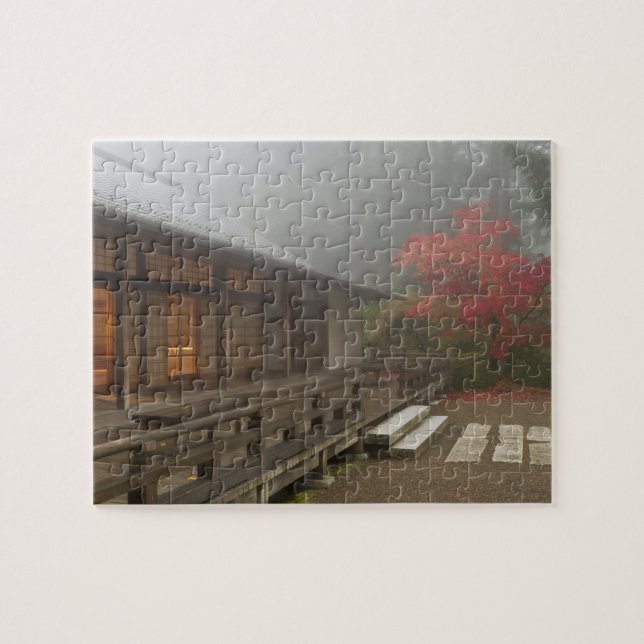 The pavilion at the Portland Japanese Garden (Horizontal)