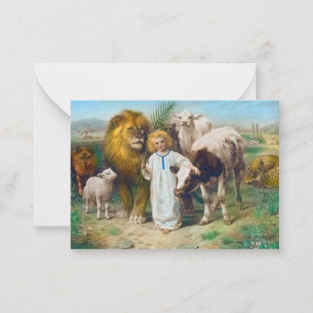 The Peace, 1896 von William Strutt Mitteilungskarte (Vorderseite)