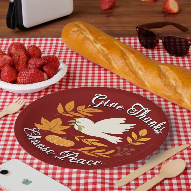 The Peace Collection Paper Plate Pappteller (Picknick)