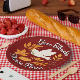 The Peace Collection Papierplatte Pappteller