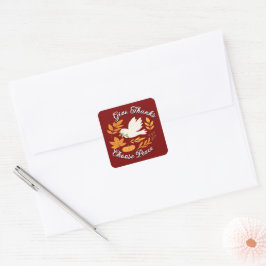 "The Peace Collection"-Sticker Quadratischer Aufkleber