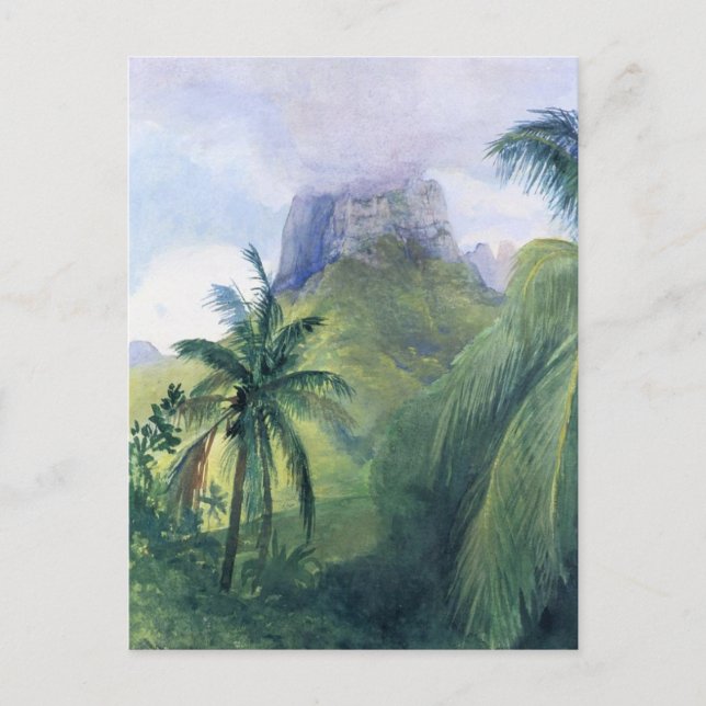'The Peak of Mauna Roa' - John LaFarge Postcard Postkarte (Vorderseite)
