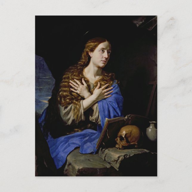 The Penitent Magdalene, 1657 Postkarte (Vorderseite)