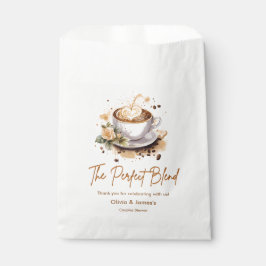 The Perfect Blend Coffee Wedding Couples Shower  Geschenktütchen