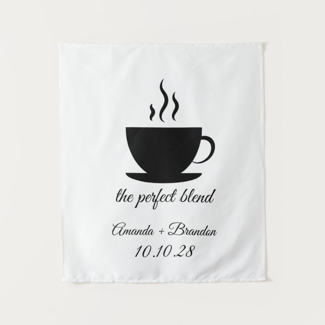 The Perfect Blend Wedding Backdrop Wandteppich (Vorderseite)