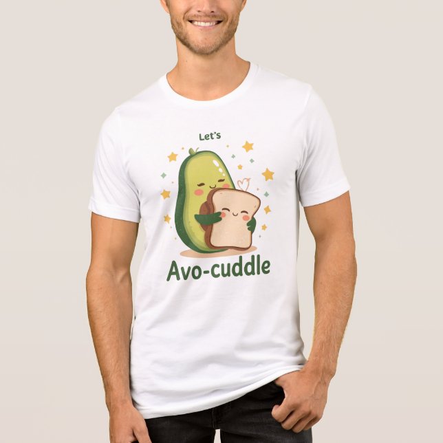 The Perfect Cuddle with Avocado and Toast Tri-Blend Shirt (Vorderseite)