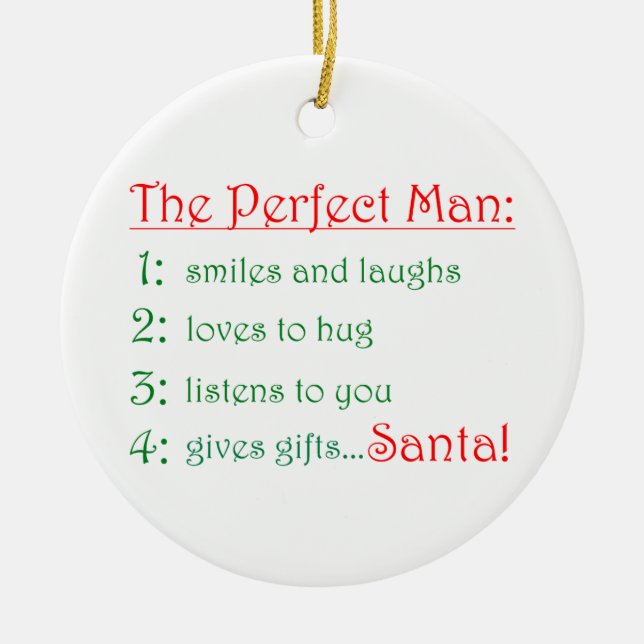The Perfect Man-circle ornament (Vorne)