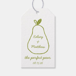 "The Perfect Pear" Whimsical Chic Polterabend Geschenkanhänger