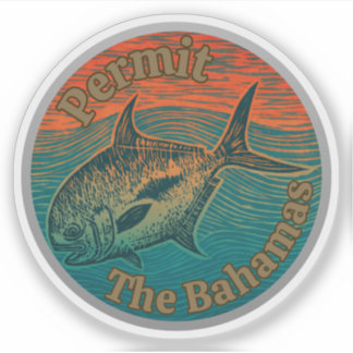 The permit game fish western Atlantic the bahamas  Aufkleber