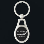 The pianist is  the BOSS Keychain Schlüsselanhänger<br><div class="desc">Share your love for piano and let everyone know who's in charge with this keychain! Makes a great gift!</div>