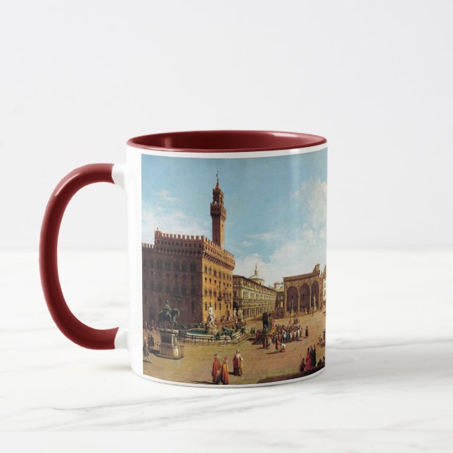 The Piazza della Signoria in Florenz Tasse (Links)
