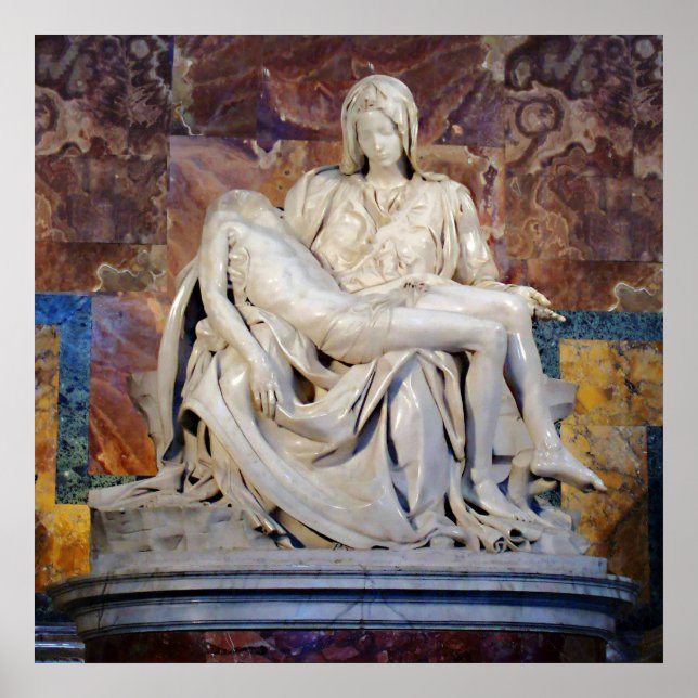 The Pieta by Michelangelo Poster (Vorne)