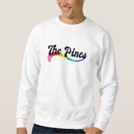 The Pines Fire Island NY Regenbogenlogo LGBTQ Stol Sweatshirt