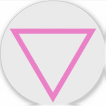 The Pink Triangle v2 - LGBT Gay Pride (auf Weiß)