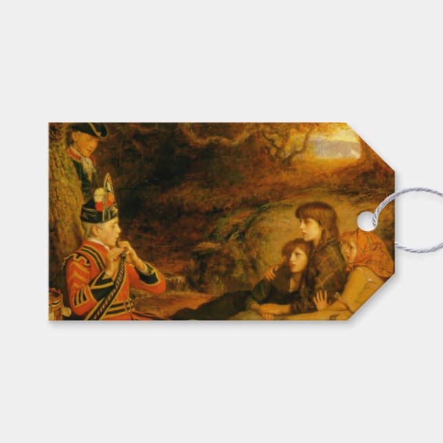 The Piper (von John Everett Millais) Geschenkanhänger (Vorderseite (Horizontal))