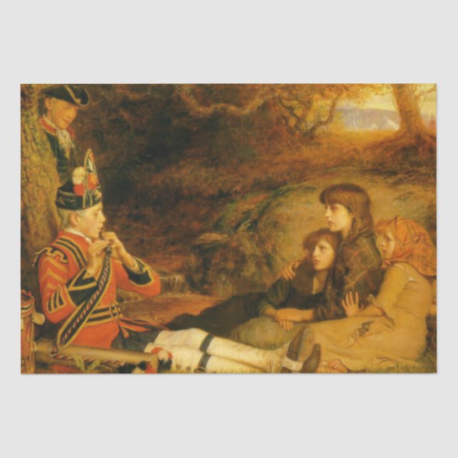 The Piper (von John Everett Millais) Seidenpapier (Vorderseite)