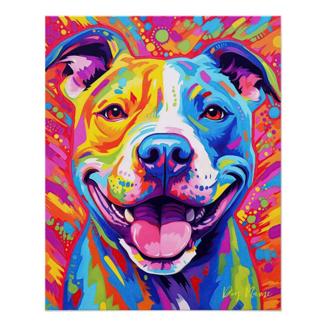 The Pitbull Dog 001 - Zetton Ziana Poster (Vorderseite)