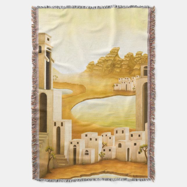 "The Place" - Nahost / Orient Wüstenmalerei Decke (Vorderseite Vertikal)